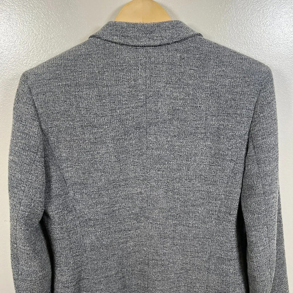 VTG Max Mara Blazer Jacket Size 8 Gray Blue Wool Blend Career Professional Work - Picture 7 of 11